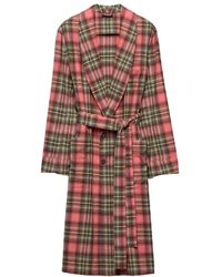 Prada - Belted Coat - Lyst