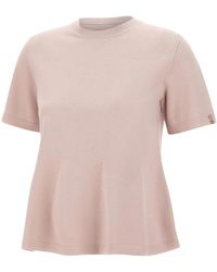 Herno - Tops ,Roze ,Trui Met Ronde Hals - Lyst