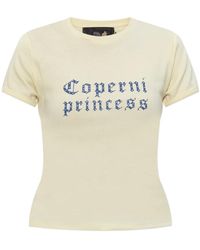 Coperni - Tops ,Geel ,Katoen Princess T-Shirt - Lyst