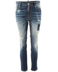 DSquared² - Slim-fit blaue jeans für männer - Lyst