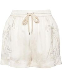 Pinko - Weiße shorts für frauen - Lyst