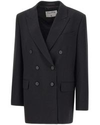 Filippa K - Jassen ,Zwart ,Wol Dani Blazer - Lyst