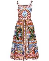Dolce & Gabbana - Bunt ausgestelltes rock kleid - Lyst