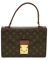 Louis Vuitton Brown canvas louis vuitton concorde bag - Nero