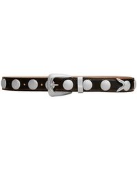 KHAITE - Studded Zilveren Riem - Lyst