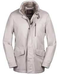 Moorer - Jassen ,Grijs ,Polyester Jassen - Lyst