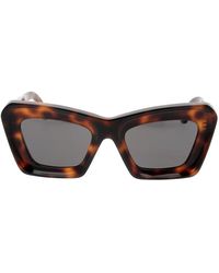 Loewe - Accessoires ,Bruin ,Anagram Zonnebril - Lyst