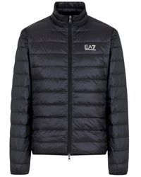 EA7 - Jassen ,Zwart ,Lichtgewicht Donsjack - Lyst
