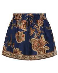Zimmermann - Korte Broeken ,Veelkleurig ,Aster Relaxed Shorts - Lyst
