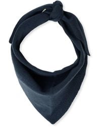 BONNIE STUDIOS - Blauer Wollschal Für Stilvolle Winter - Lyst
