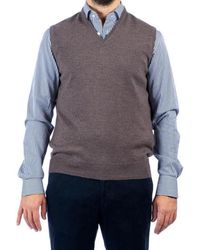 La Fileria - Truien & Vesten ,Bruin ,Polyester Hoodies & Sweatshirts Voor Mannen - Lyst