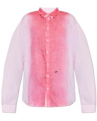 DSquared² - Overhemden ,Roze ,Linnen Linnen Overhemd - Lyst