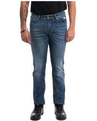 Roy Rogers - Superior stretch straight jeans real wash - Lyst