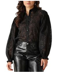 Ydence - Veelzijdige Zwarte Blouse Maura - Lyst