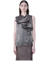 Rick Owens - Overhemden ,Grijs ,Tops - Lyst