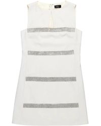 Nenette - Kleedjes ,Wit ,Polyester Abito - Lyst