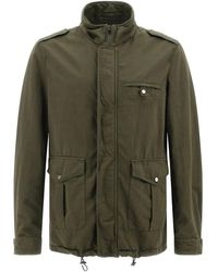 Herno - Field Jacket Verde Militar - Lyst