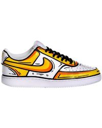 Nike Customized sneakers cd5463 2232 comics sun - Jaune