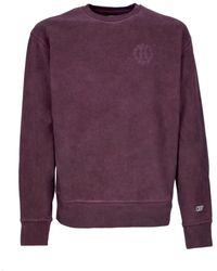 Huf - Hoodies & Sweatvesten ,Rood ,Katoen Galaxies Faded Crewneck Sweatshirt Wine - Lyst