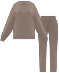 EA7 - Trainingsset: Sweatshirt En Broek - Lyst