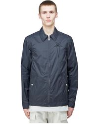 Rick Owens - Jassen ,Zwart ,Nylon Windjack Met Geborduurd Logo - Lyst