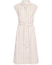 Ichi - Kleedjes ,Linnen Ihlinno Dr3 Shirt Dress - Lyst