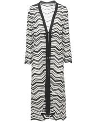 D.exterior - Truien & Vesten ,Veelkleurig ,Katoen Lange Cardigan - Lyst