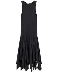Loewe - Paula's Ibiza Besticktes Baumwollkleid Lang - Lyst