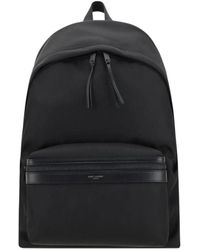 Saint Laurent - Schwarzer Klassischer Rucksack Mit Stilvollem Design - Lyst
