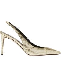 SCAROSSO - Schoenen ,Geel ,Sutton Slingback Pumps - Lyst