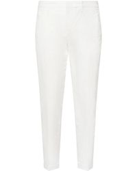 Fay - Broeken ,Wit ,Witte Slim Fit Broek - Lyst
