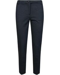 Pinko - Broeken ,Grijs ,Polyester Bello Pantalone Punto Stoffa - Lyst