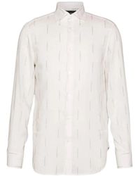 Emporio Armani - Overhemden ,Wit ,Witte Casual Overhemden 6R1Cn 11Nkgzf 1C6 - Lyst