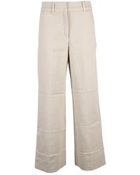 Marella - Broeken ,Katoen Wide Leg Jeans - Lyst