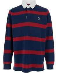 Polo Ralph Lauren - Gestreiftes Logo-Poloshirt Baumwolle - Lyst