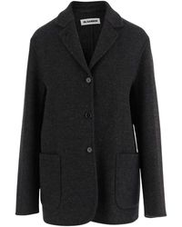 Jil Sander - Wol Tijdloze Jas - Lyst