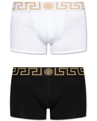 Versace - Ondergoed ,Veelkleurig ,Katoen Twee-Pack Boxershorts - Lyst