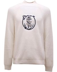 Armani - Emporio Wool/Cotton Sweater - Lyst