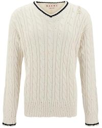Marni - V-Neck Knitwear - Lyst