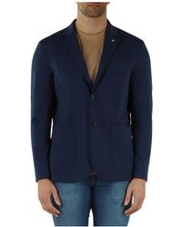AT.P.CO - Jassen ,Blauw ,Katoen Gege Jacket - Lyst