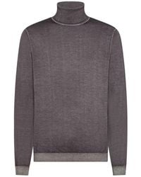 Sun 68 - Truien & Vesten ,Grijs ,Turtle Sweater Vintage L/S - Lyst