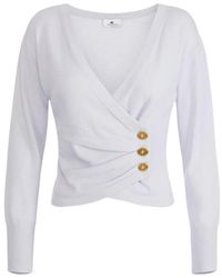 Elisabetta Franchi - V-Neck Knitwear - Lyst