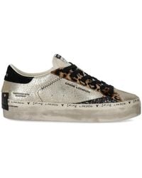Crime London - Zerstörter Plateau-Sneaker Mit Tiermuster - Lyst