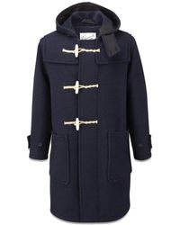 Gloverall - Jassen ,Blauw ,Katoen Monty Duffle Coat - Lyst
