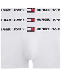 Tommy Hilfiger - Ondergoed ,Wit ,Katoen 3P Trunk - Lyst