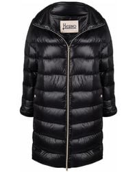 Herno - Abrigo Matilde Acolchado Negro, Mujer, Talla - Lyst