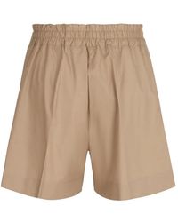 P.A.R.O.S.H. - P.A.R.O..H. ,Korte Broeken ,Katoen Canyox Katoenen Shorts Met Plooi - Lyst