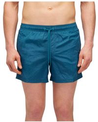 Sundek - Gekreukelde Blauwe Regenboog Zwembroek - Lyst