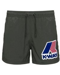 K-Way - Nylon Badehose Gerader Schnitt - Lyst