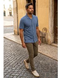 Matíníque - Overhemden ,Blauw ,Katoen Matrostol Resort 2 Shirt - Lyst